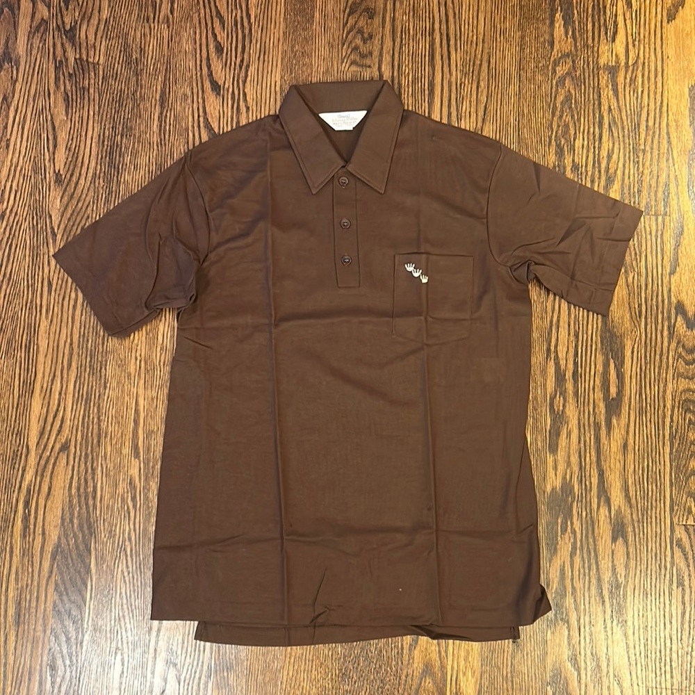 Vintage Brown Men's Polo Shirt